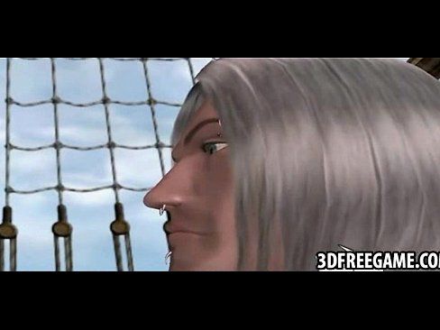 Hot blonde taked the ship's prisoners are violated in 3D 18