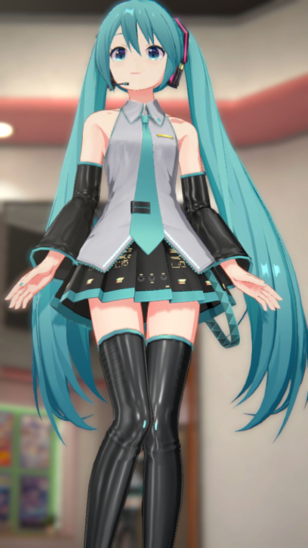 The result of peeking into the contents of the skirt of the smartphone game "IDOLY PRIDE" Hatsune Miku and Hatsune Miku costume 11