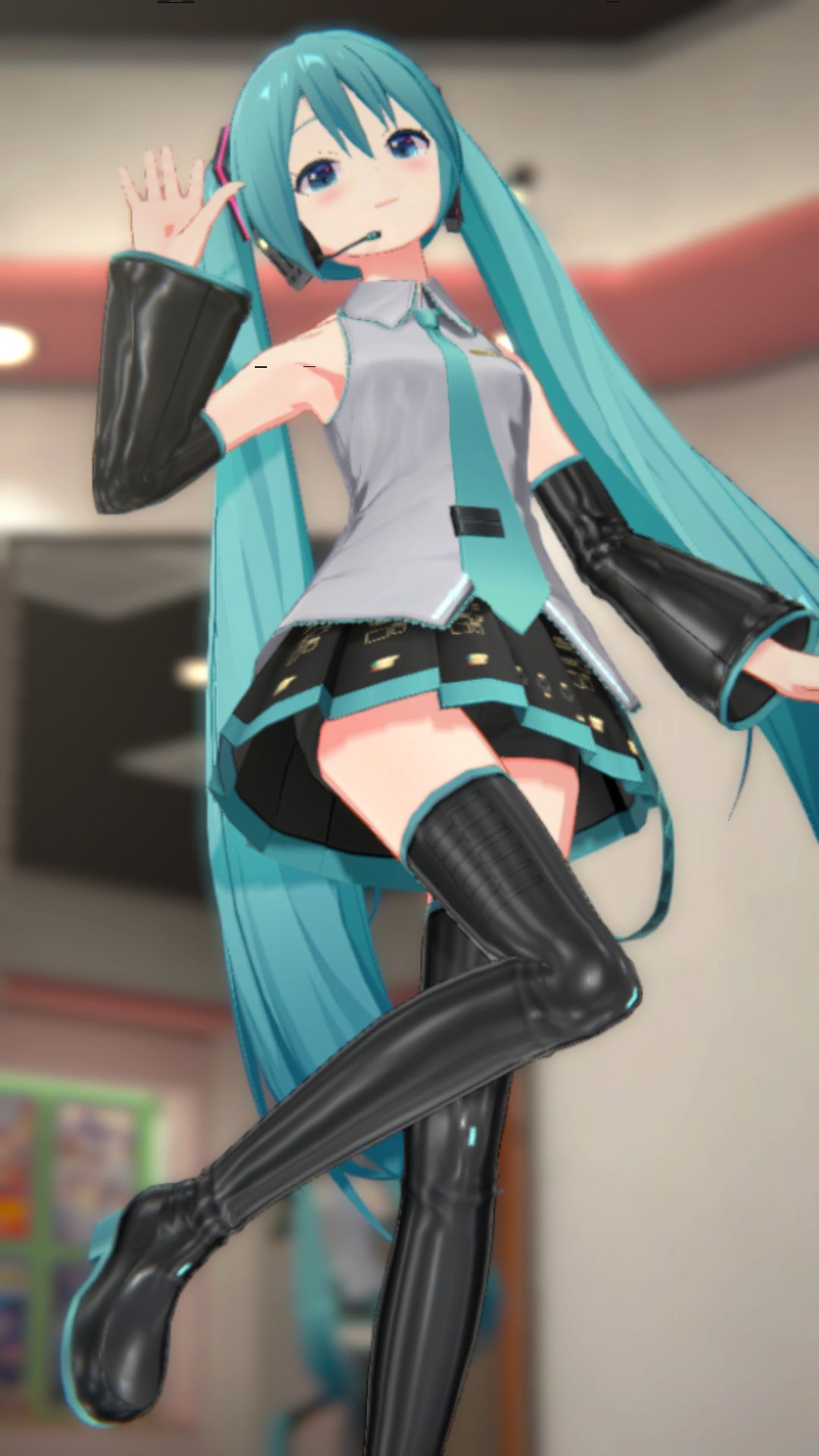 The result of peeking into the contents of the skirt of the smartphone game "IDOLY PRIDE" Hatsune Miku and Hatsune Miku costume 12