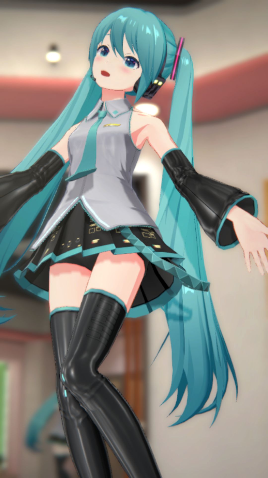 The result of peeking into the contents of the skirt of the smartphone game "IDOLY PRIDE" Hatsune Miku and Hatsune Miku costume 16