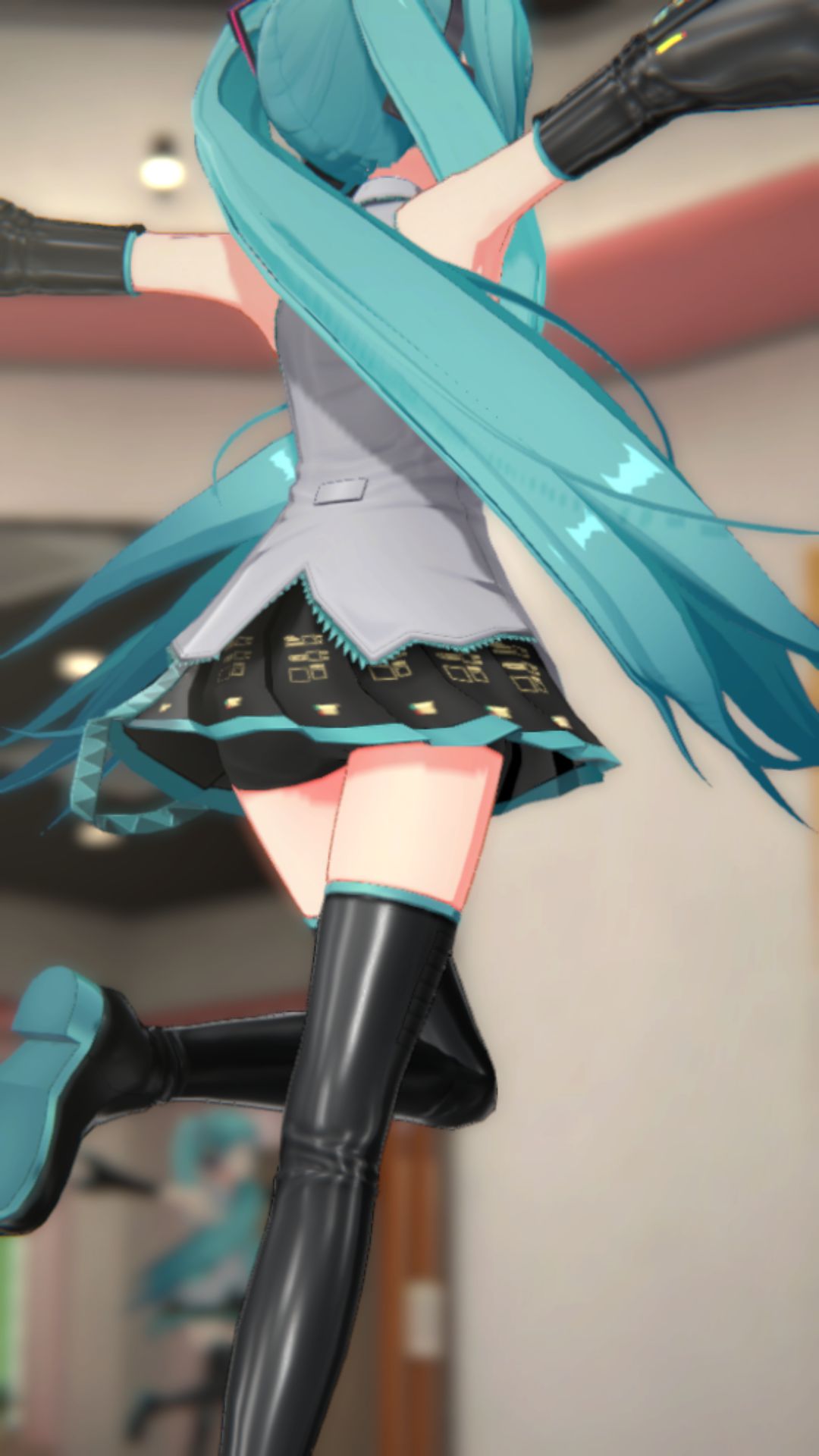 The result of peeking into the contents of the skirt of the smartphone game "IDOLY PRIDE" Hatsune Miku and Hatsune Miku costume 17
