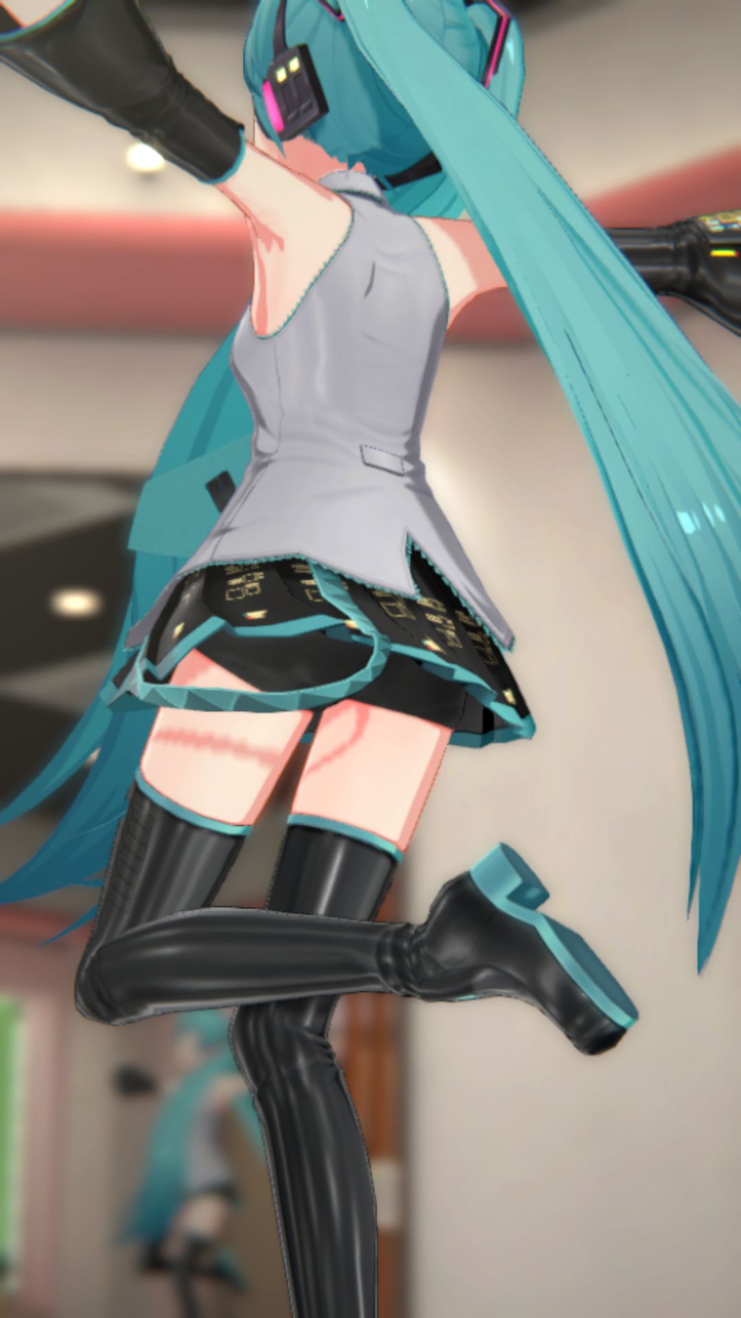 The result of peeking into the contents of the skirt of the smartphone game "IDOLY PRIDE" Hatsune Miku and Hatsune Miku costume 18