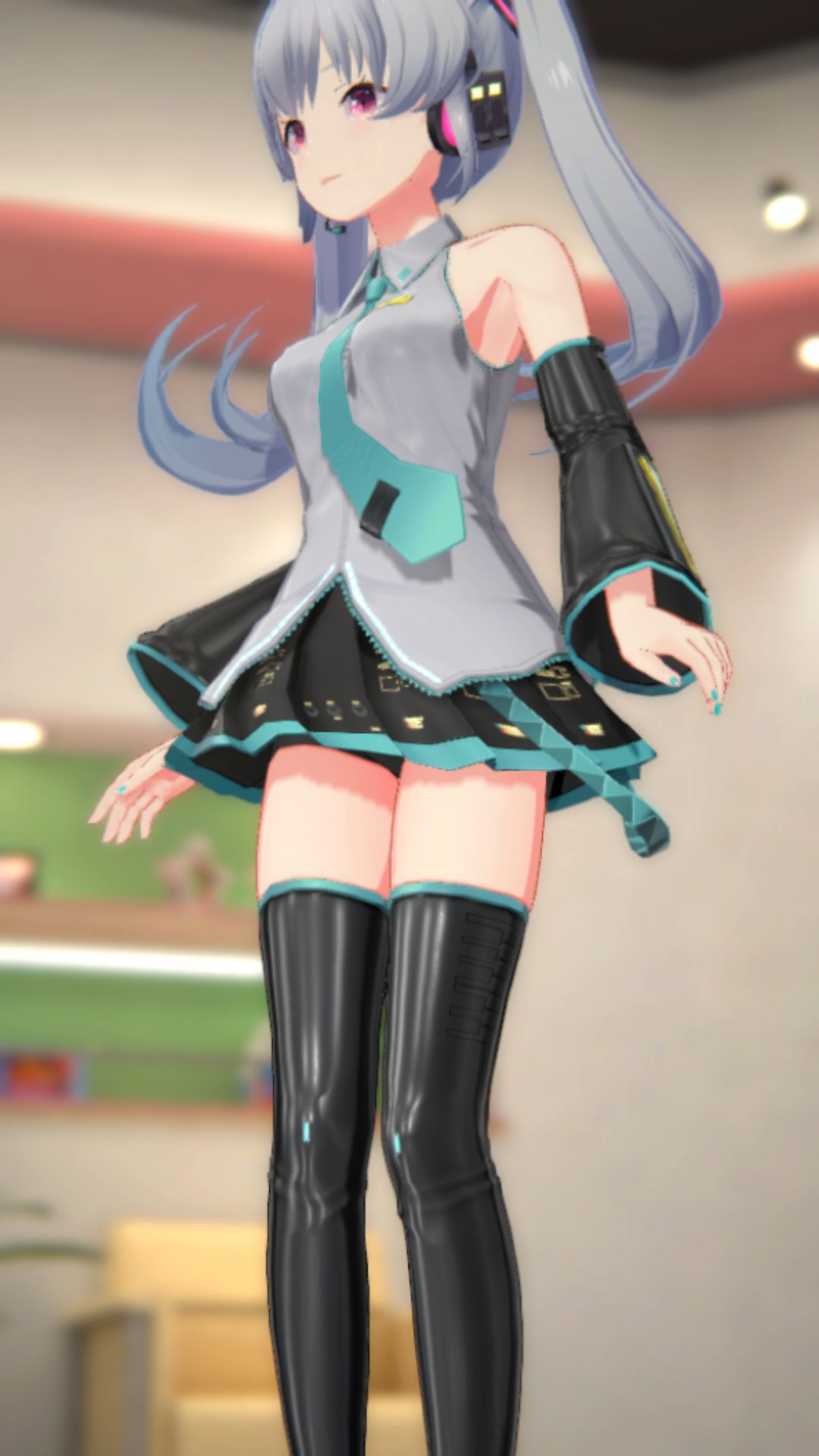 The result of peeking into the contents of the skirt of the smartphone game "IDOLY PRIDE" Hatsune Miku and Hatsune Miku costume 3