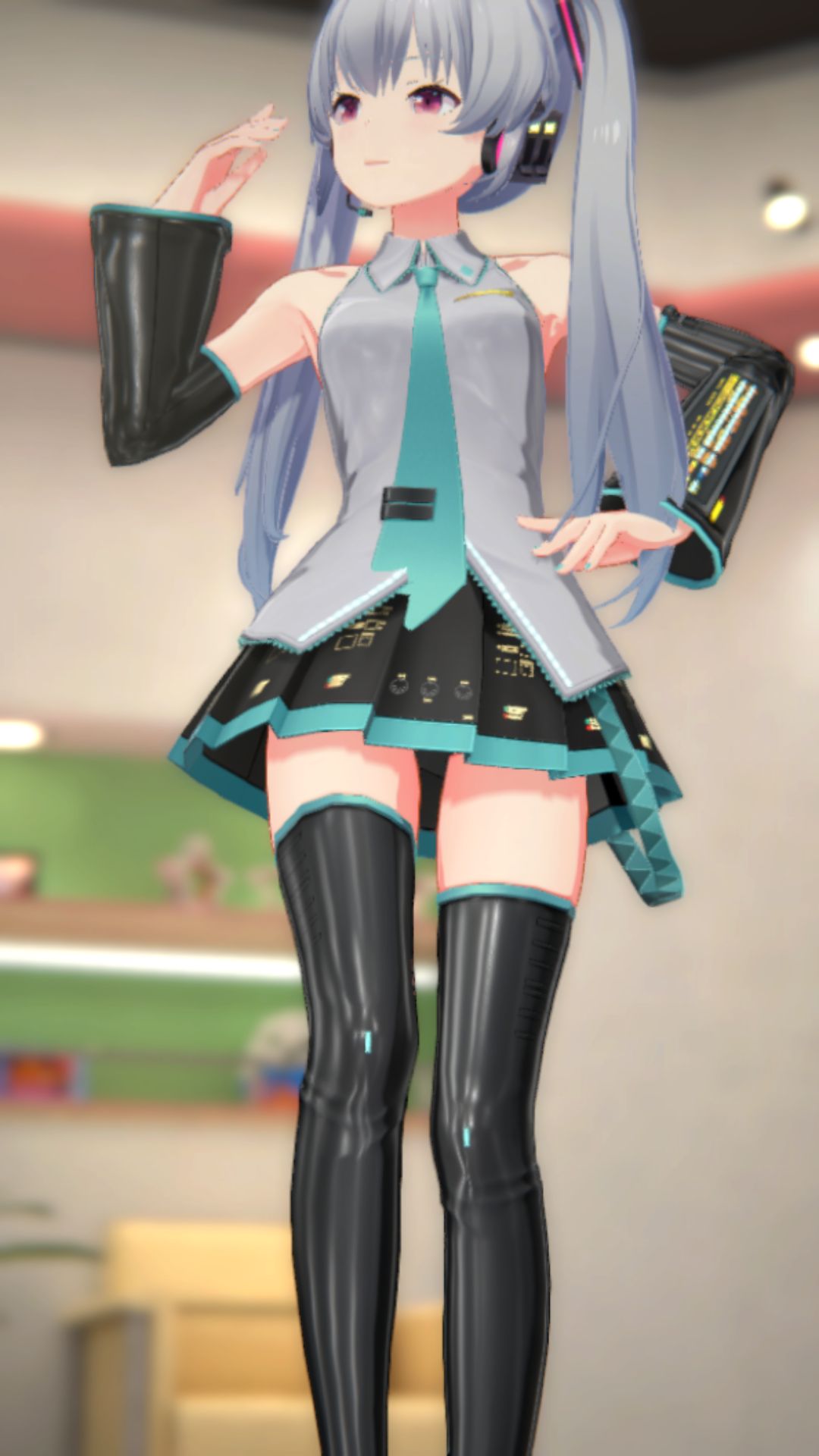 The result of peeking into the contents of the skirt of the smartphone game "IDOLY PRIDE" Hatsune Miku and Hatsune Miku costume 5