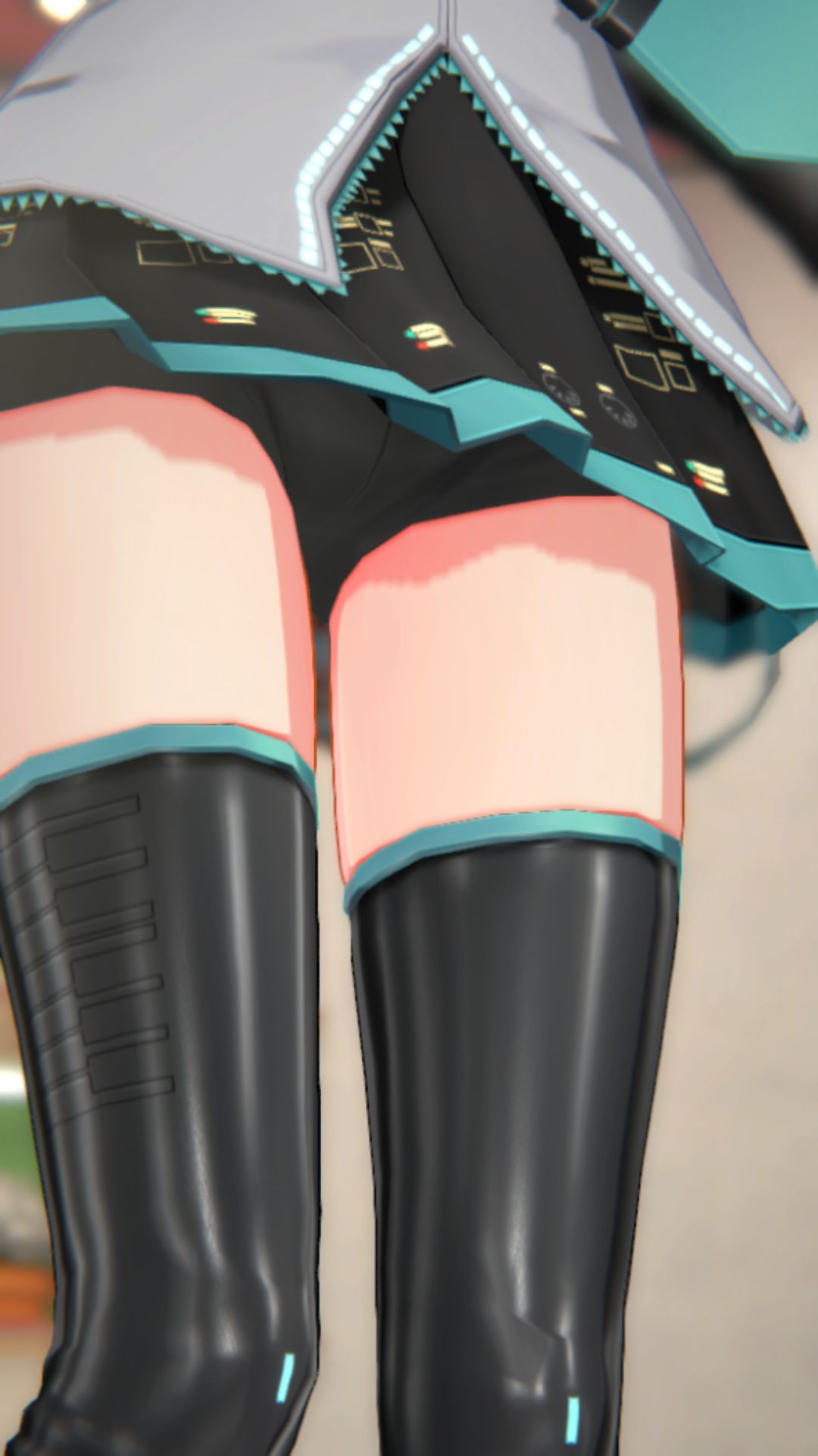 The result of peeking into the contents of the skirt of the smartphone game "IDOLY PRIDE" Hatsune Miku and Hatsune Miku costume 7