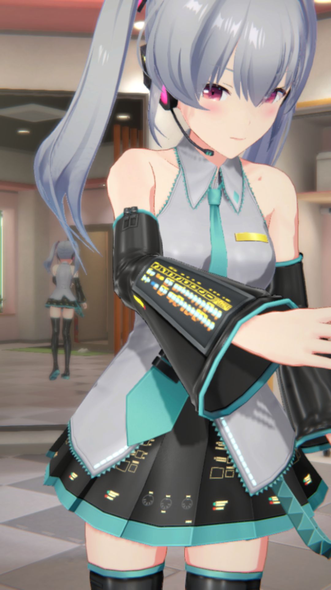 The result of peeking into the contents of the skirt of the smartphone game "IDOLY PRIDE" Hatsune Miku and Hatsune Miku costume 9