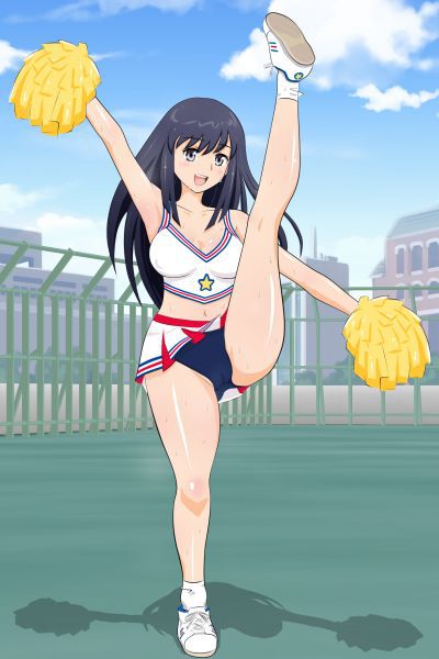 [HaL] High Kick Cheer to Asedaku Sex [HaL] ハイキック☆チアと汗だくセックス 71