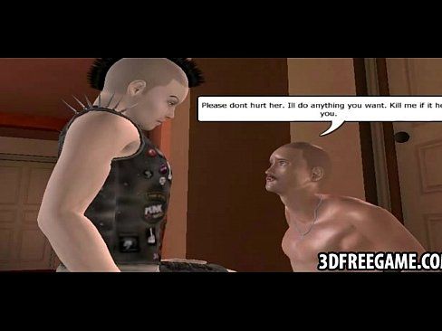 This is the recorded 3D babe fight punk scene. 7