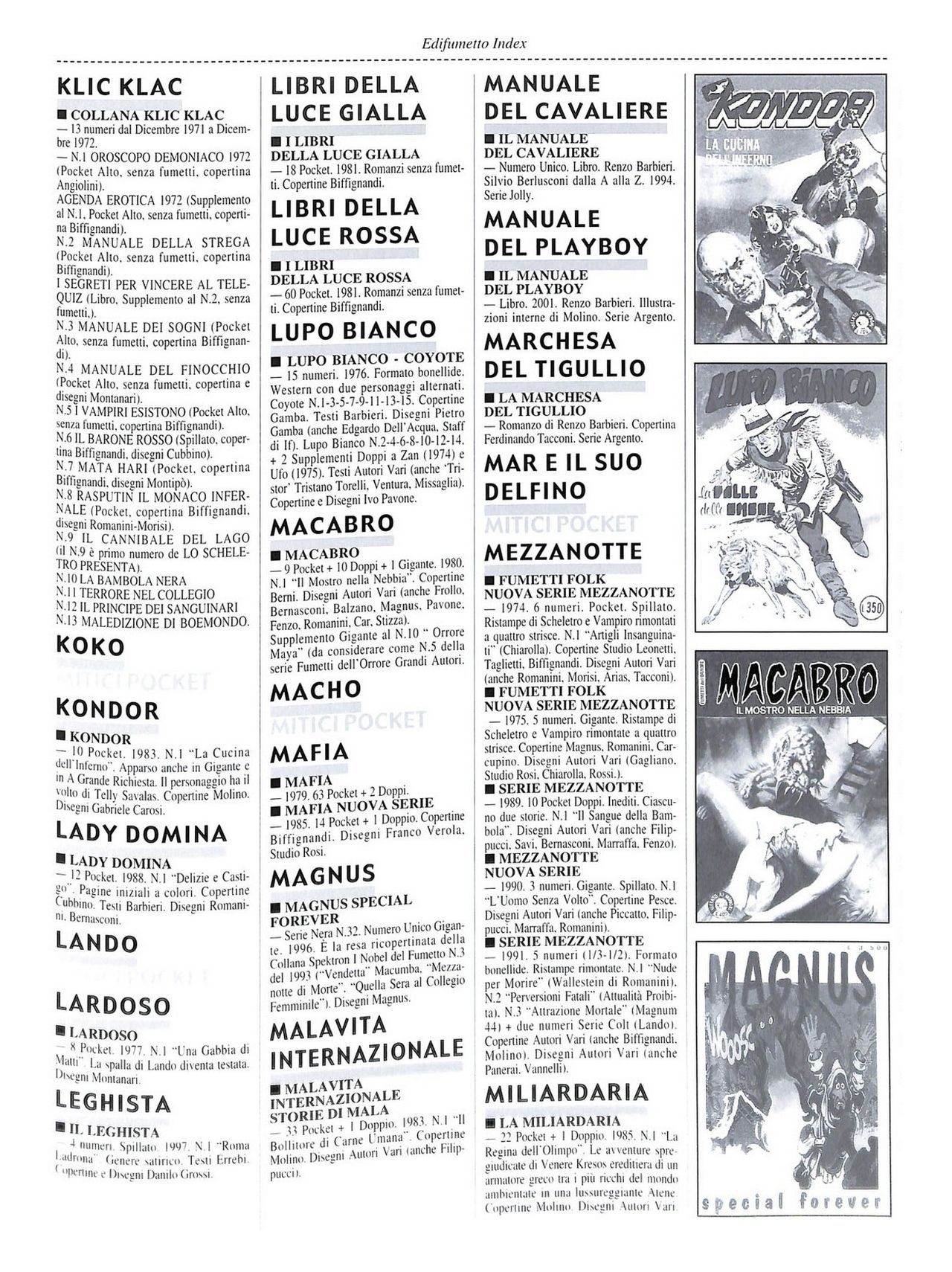 EdiFumetto index (Graziano Origa, 2002) [Italian] 84