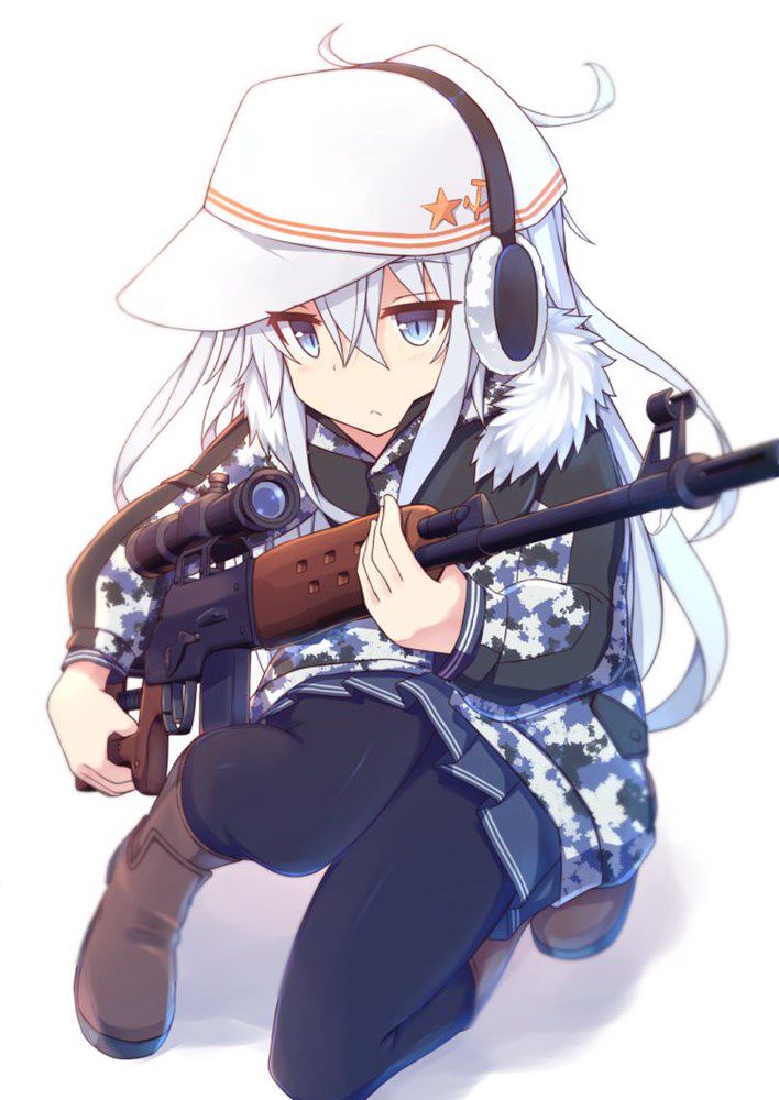 Secondary image of a pretty girl with a firearm, etc. 4 [non-erotic] 10
