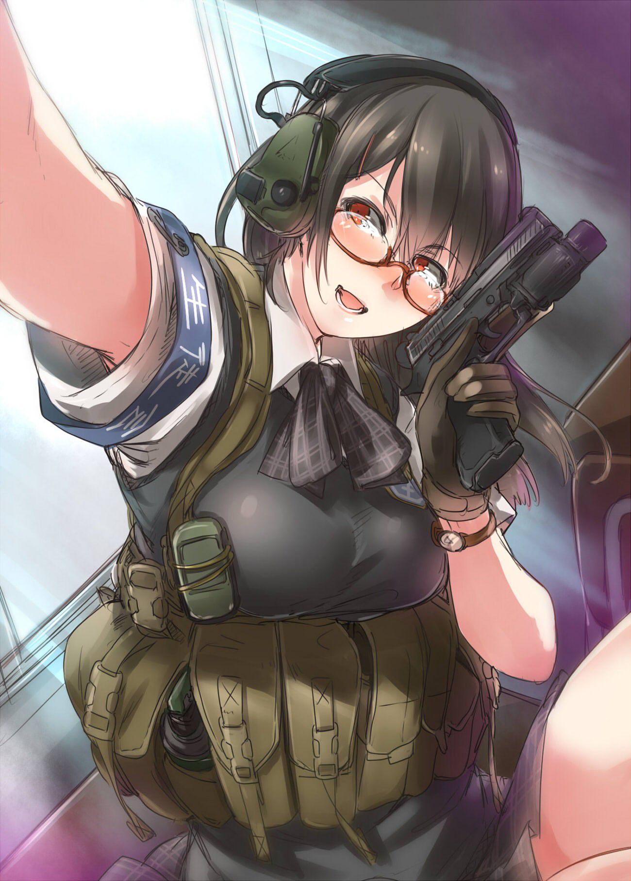 Secondary image of a pretty girl with a firearm, etc. 4 [non-erotic] 11