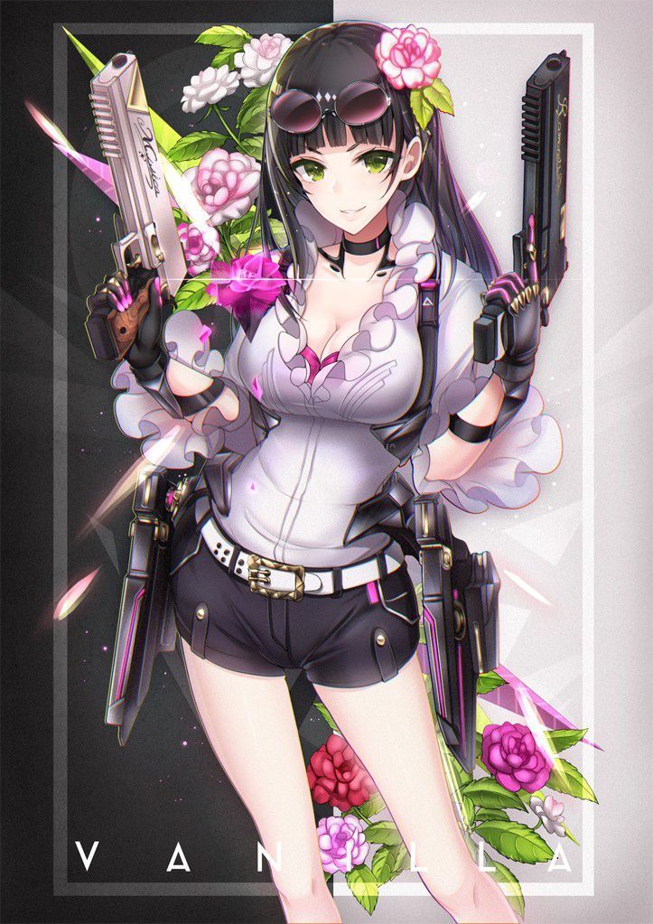 Secondary image of a pretty girl with a firearm, etc. 4 [non-erotic] 2