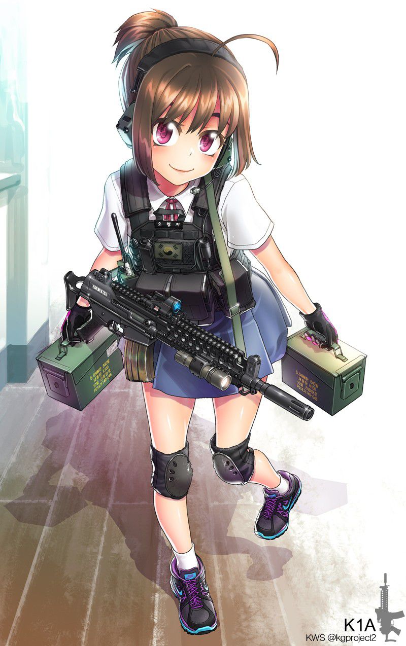 Secondary image of a pretty girl with a firearm, etc. 4 [non-erotic] 20