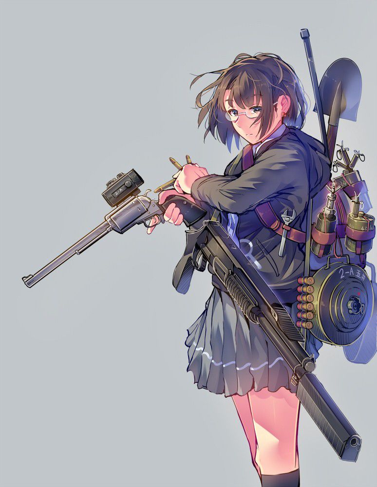 Secondary image of a pretty girl with a firearm, etc. 4 [non-erotic] 21