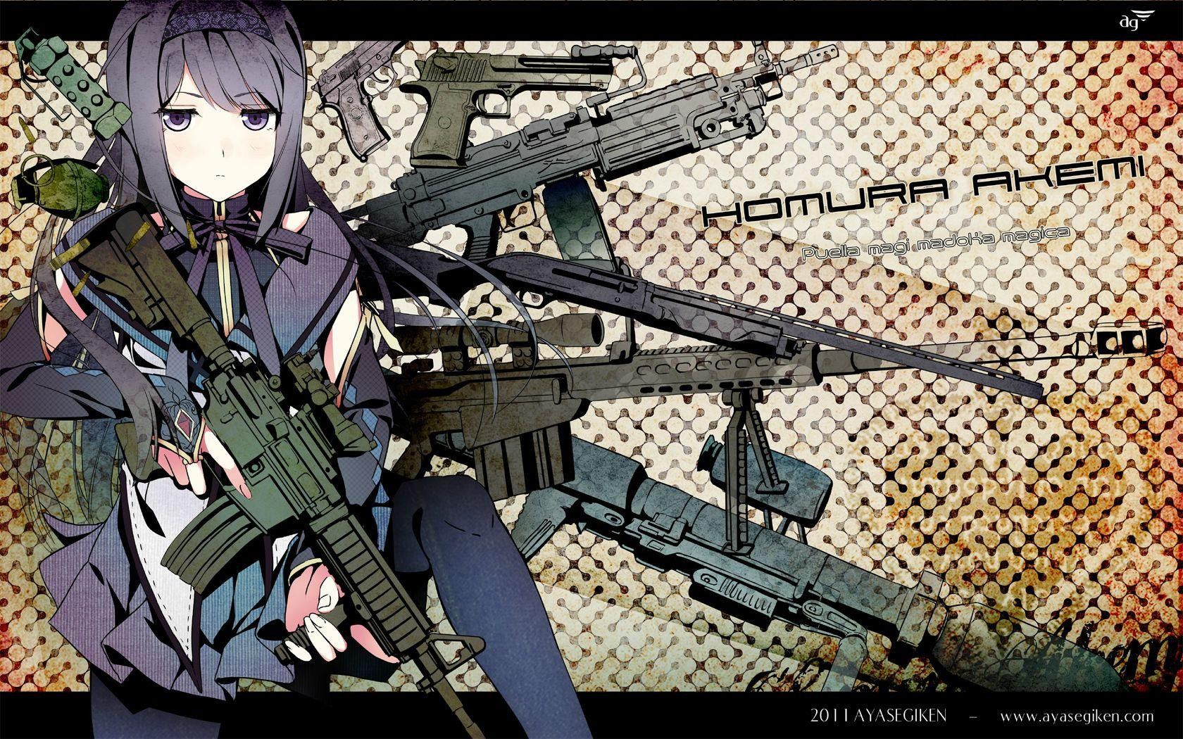 Secondary image of a pretty girl with a firearm, etc. 4 [non-erotic] 24