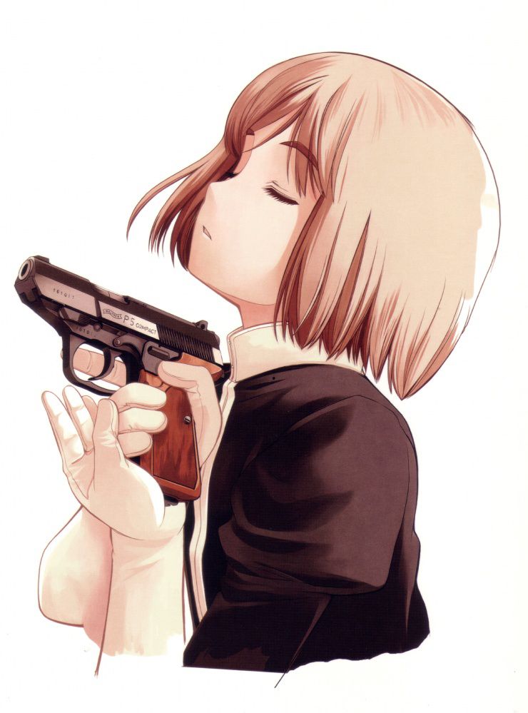 Secondary image of a pretty girl with a firearm, etc. 4 [non-erotic] 3