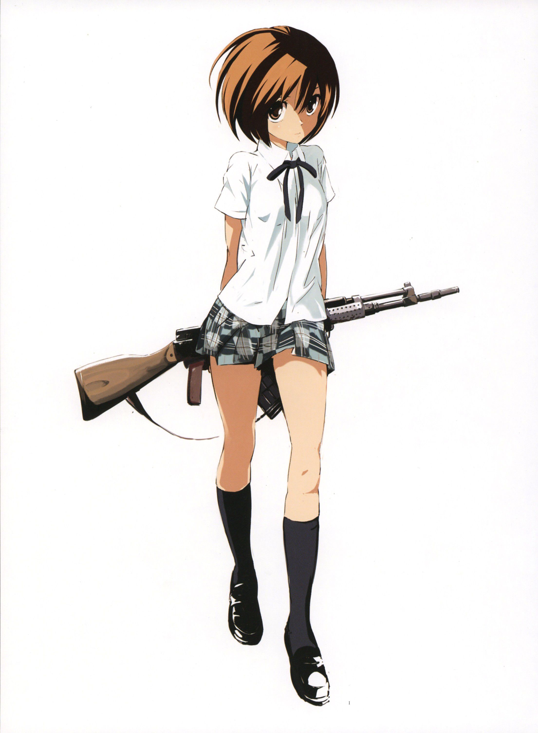 Secondary image of a pretty girl with a firearm, etc. 4 [non-erotic] 5