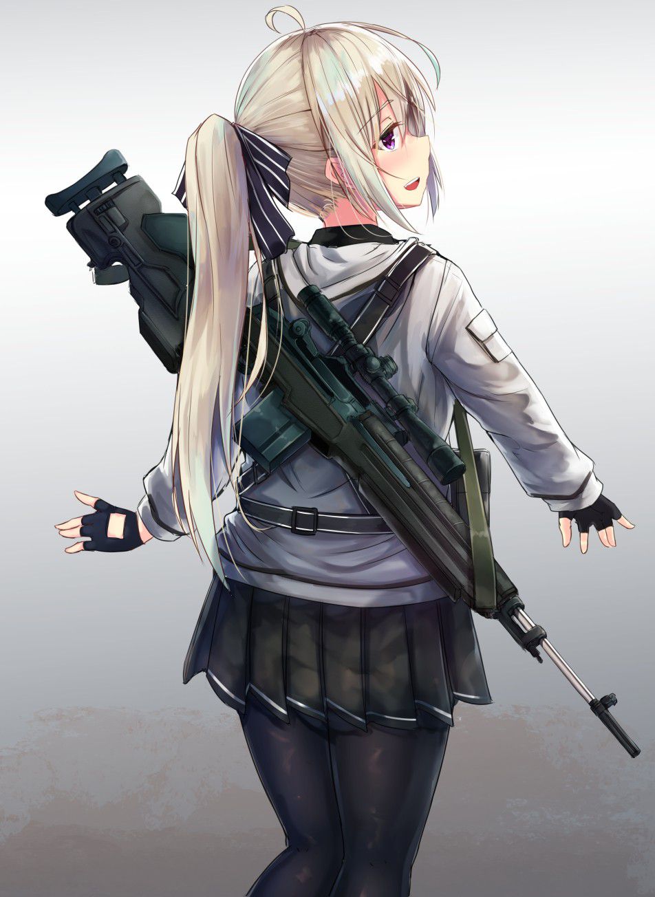 Secondary image of a pretty girl with a firearm, etc. 4 [non-erotic] 7
