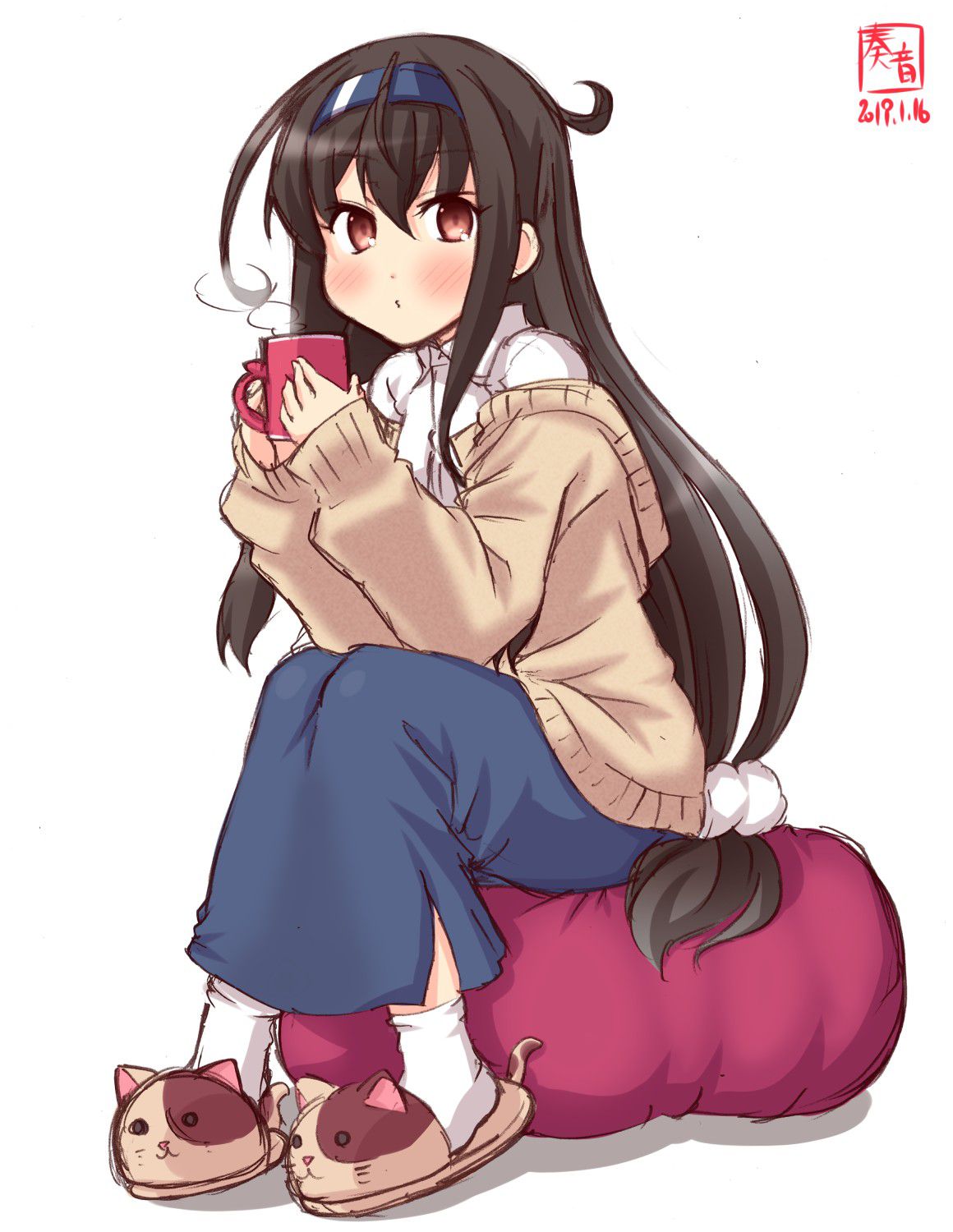 Secondary image of a cute girl who is drinking a drink [non-erotic] 7