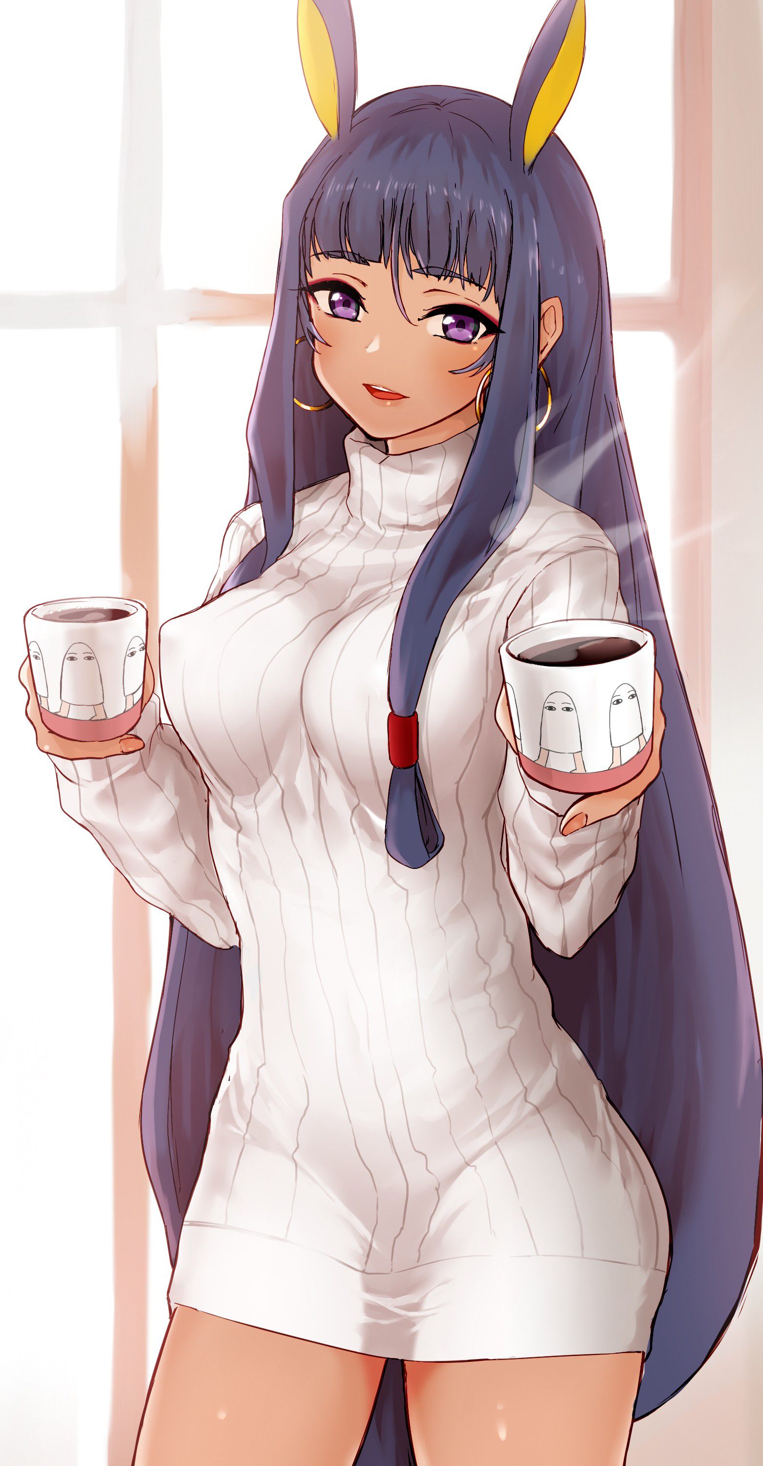 Secondary image of a cute girl who is drinking a drink [non-erotic] 9