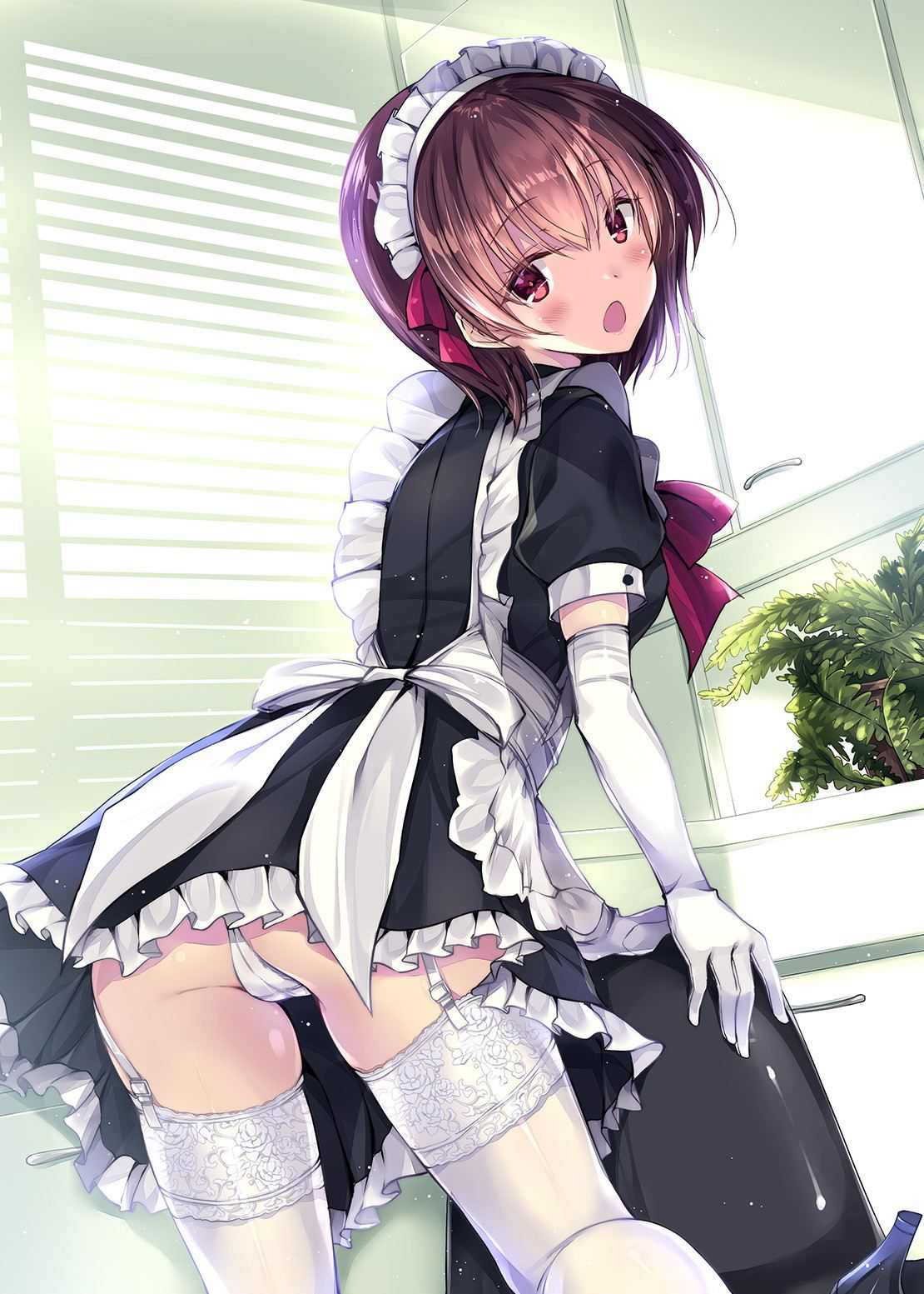 The guy who wants to be together in the erotic image of the maid gather! 14