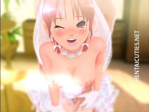 Hot 3D hentai bride facialized is 12