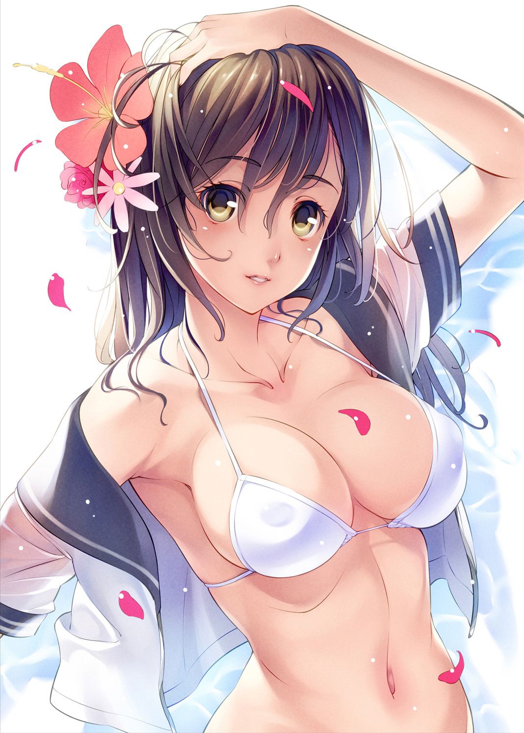 The swimsuit that wants to see the image of a swimsuit is lewd. That cloth area 18