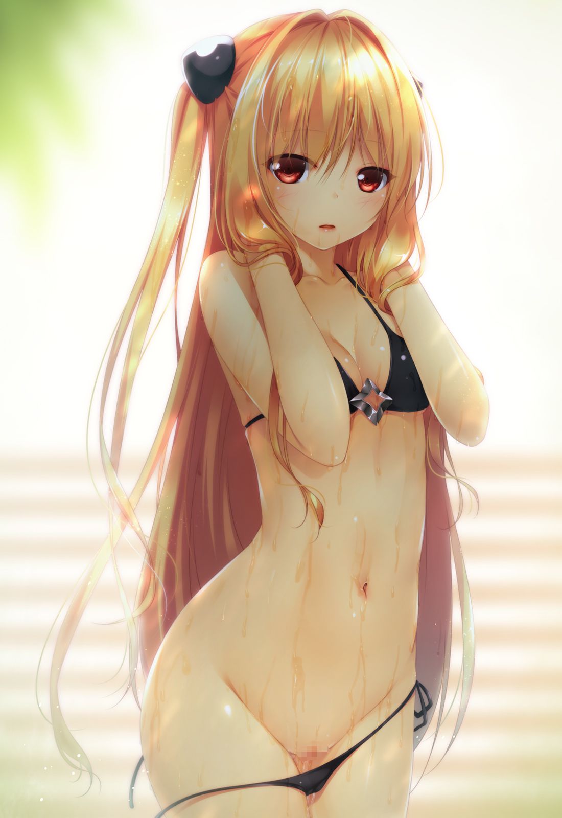 The swimsuit that wants to see the image of a swimsuit is lewd. That cloth area 3