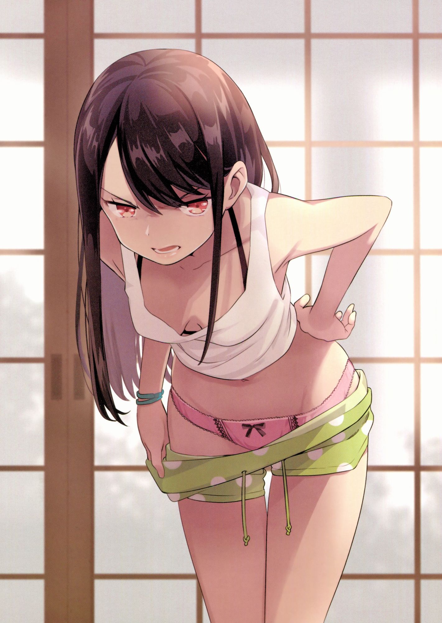 [Secondary ZIP] bra skirt image of the rainbow Girl who looks at a glimpse 45