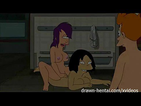 Futurama hentai - shower threesome 5