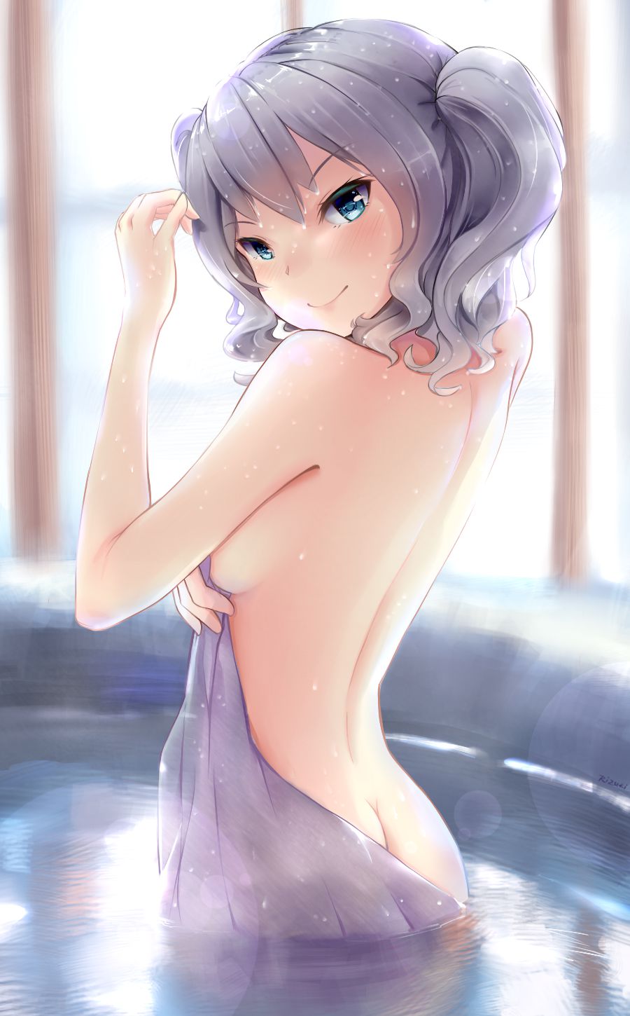 Erotic pictures of two-dimensional beautiful girl that is so hot in the bath and onsen. vol.332 13