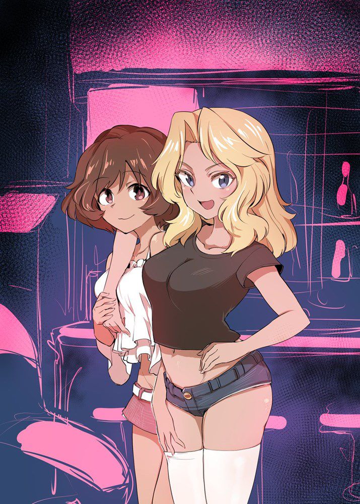 Moe illustration of Girls und Panzer 15