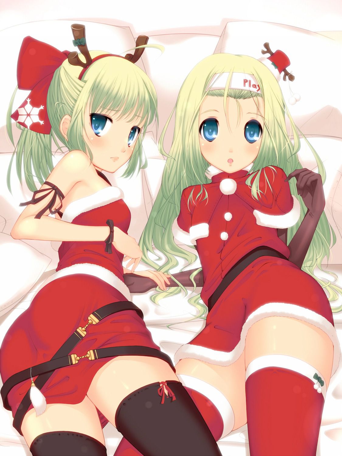 Photo collection of two-dimensional beautiful girl was Christmas cosplay. Vol.9 49