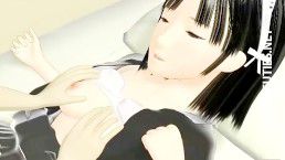 3D hentai maid licking a hard penis 9