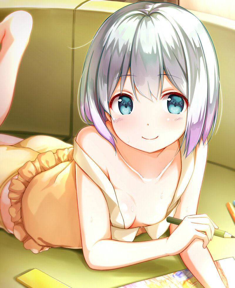 I can see the lewd charm of the silver hair. 10