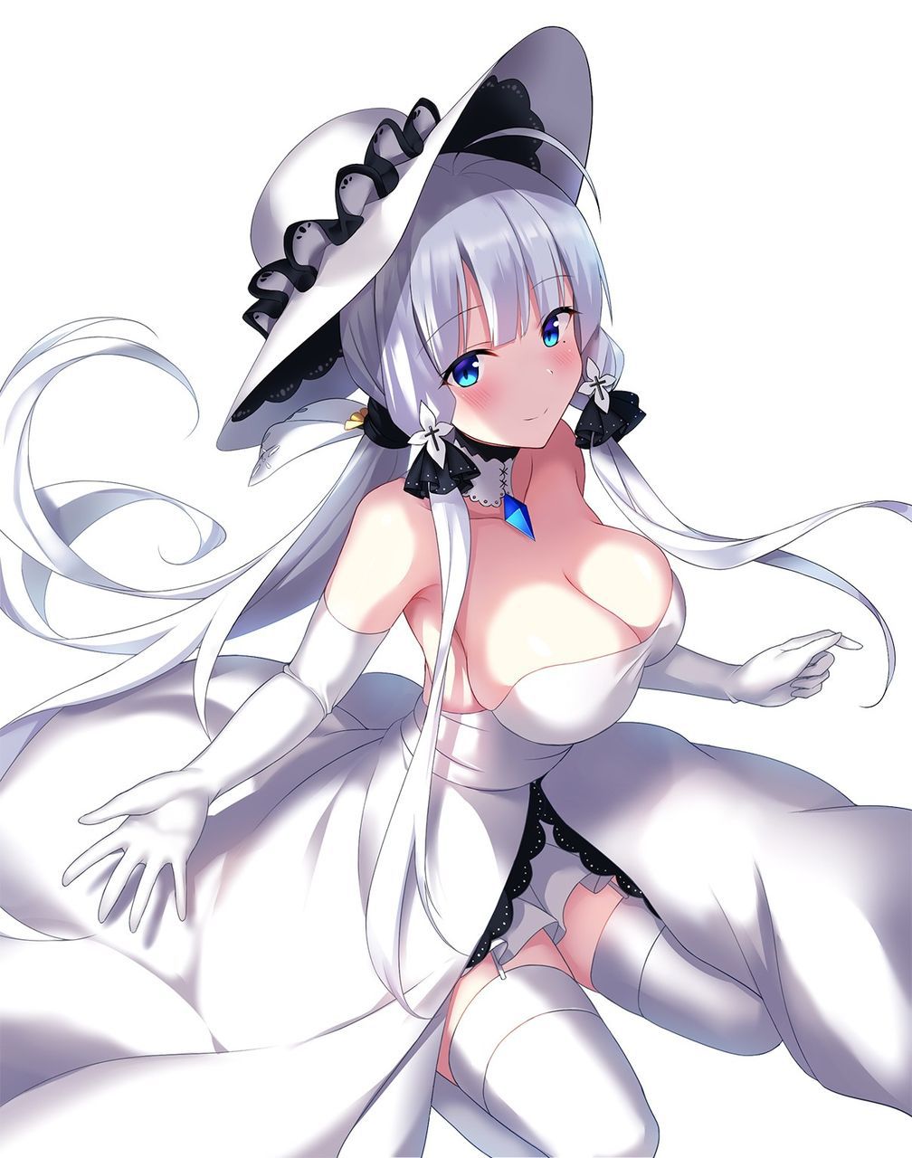 I can see the lewd charm of the silver hair. 2