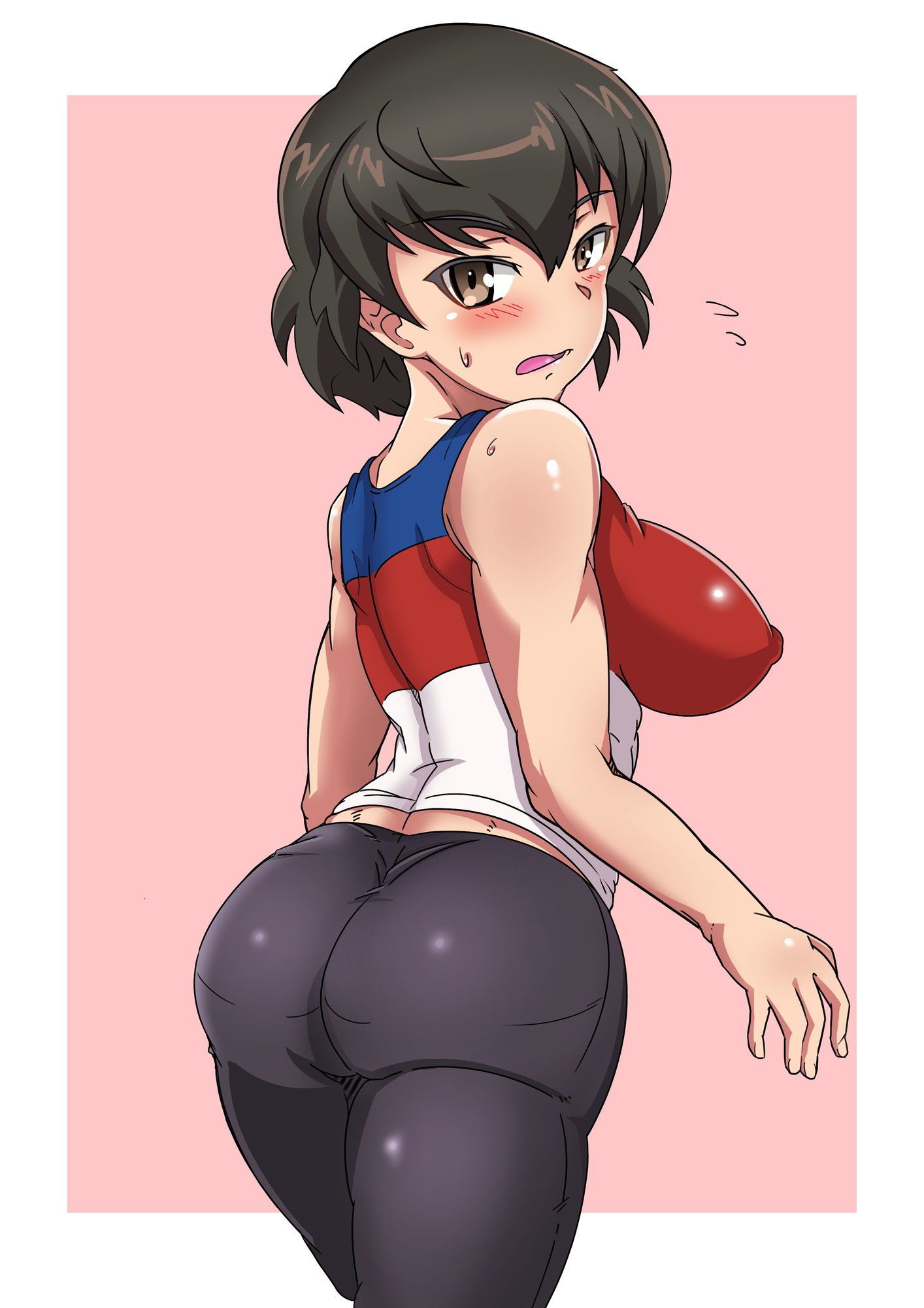 It has collected the image because gym clothes and bloomers are erotic. 8