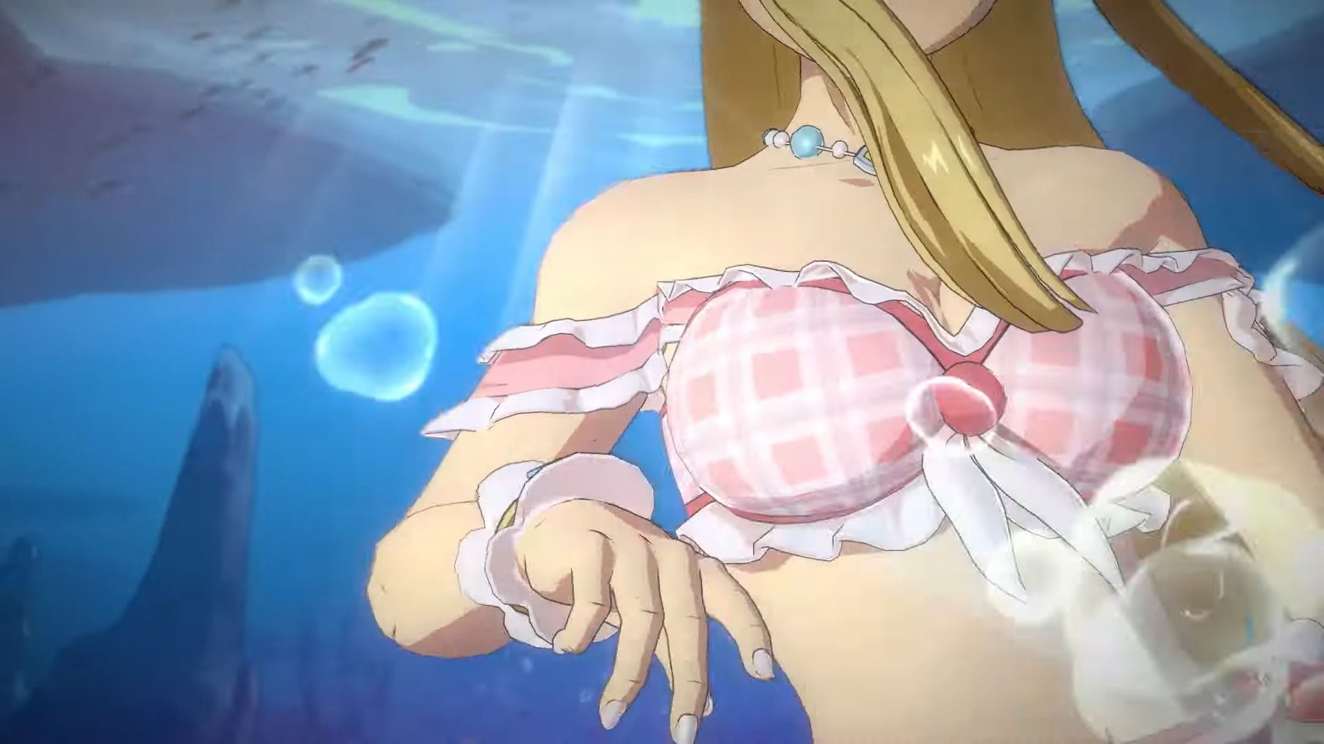 Winry and Hawkeye's erotic swimsuit outfit at the "Fullmetal Alchemist MOBILE" swimsuit event! 9