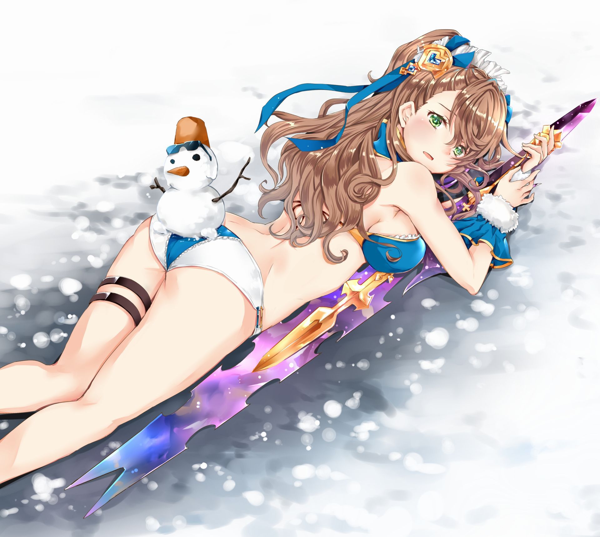 【二次・ZIP】冬なので雪だるまと美少女の画像まとめ 48