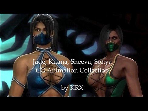 Mortal combat jade Kitana Sheeva Sonya 3D animation editing 1