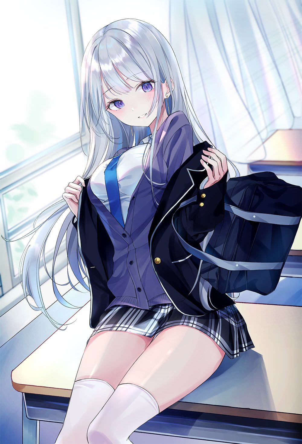 In the real world, you will be reported just by looking at it, so let's looking at a beautiful girl in a two-dimensional uniform! 43