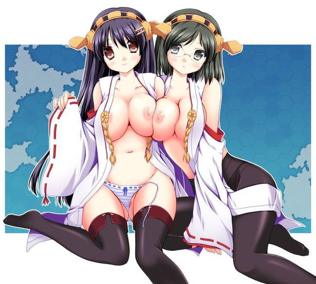 【Armada Kokushōn】 Secondary erotic image that makes Haruna and Hamehame dense H want to do 1