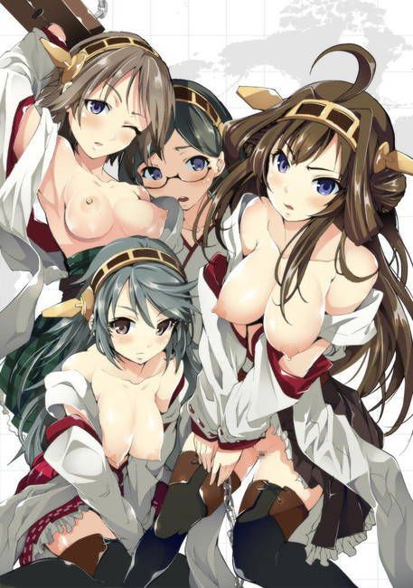 【Armada Kokushōn】 Secondary erotic image that makes Haruna and Hamehame dense H want to do 15