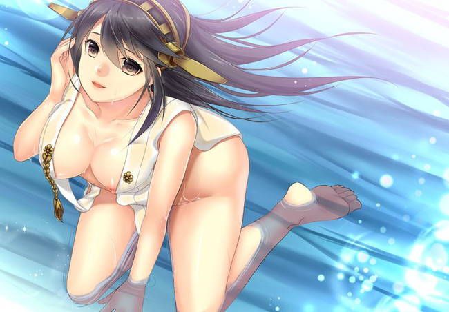【Armada Kokushōn】 Secondary erotic image that makes Haruna and Hamehame dense H want to do 4