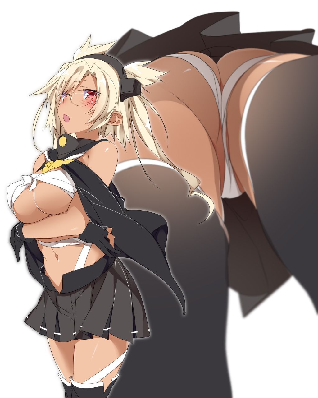 Erotic images of Musashi with an ahe face about to fall for pleasure! 【Fleet Kokushō】 15