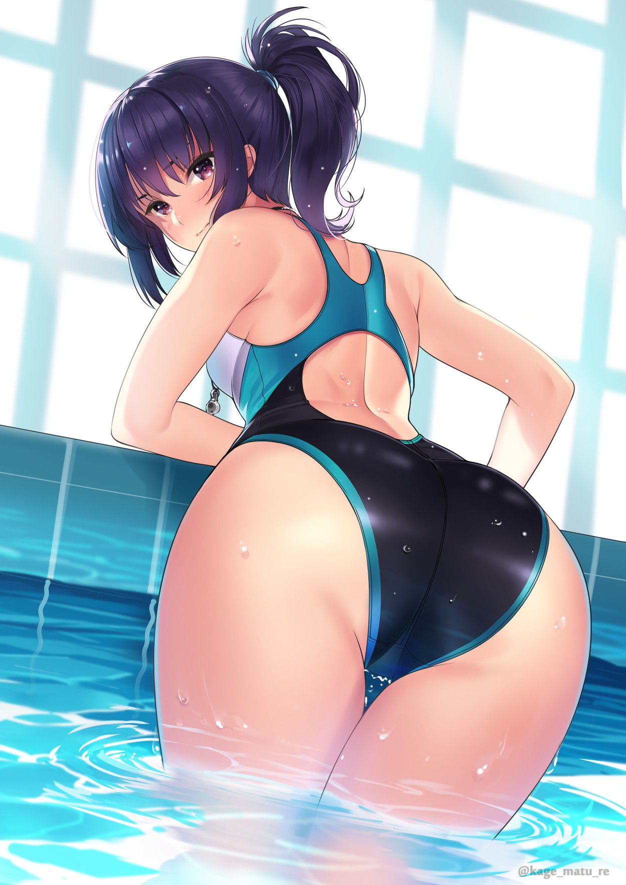[2nd] Second erotic image of a girl wearing a swimming swimsuit 5 [competition swimsuit] 4