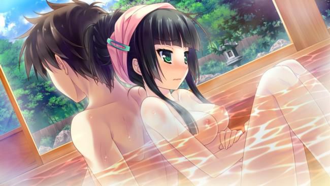 The person who wants to do in the erotic picture of the bath and hot spring! 5