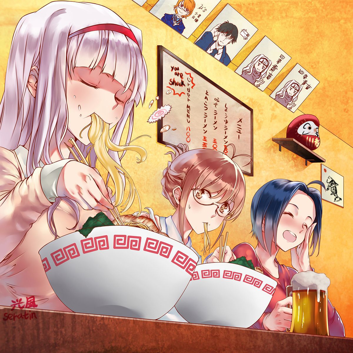 Secondary: The second image of a cute girl who is eating food. 11 [Non-erotic] 10