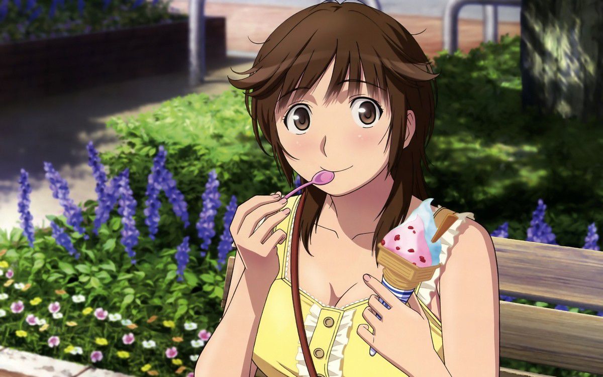 Secondary: The second image of a cute girl who is eating food. 11 [Non-erotic] 17