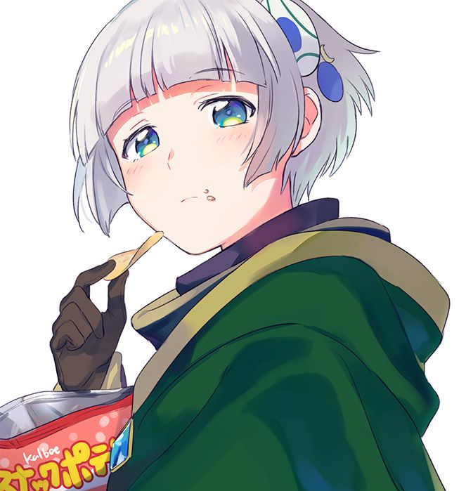 Secondary: The second image of a cute girl who is eating food. 11 [Non-erotic] 29